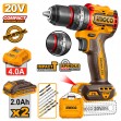 INGCO Κρουστικό Δραπανοκατσάβιδο Compact Μπαταρίας 20V Li-Ion 76Nm CIDLI207686E